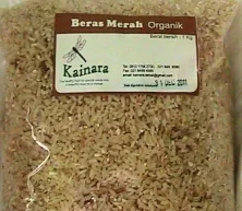 Beras merah kupas